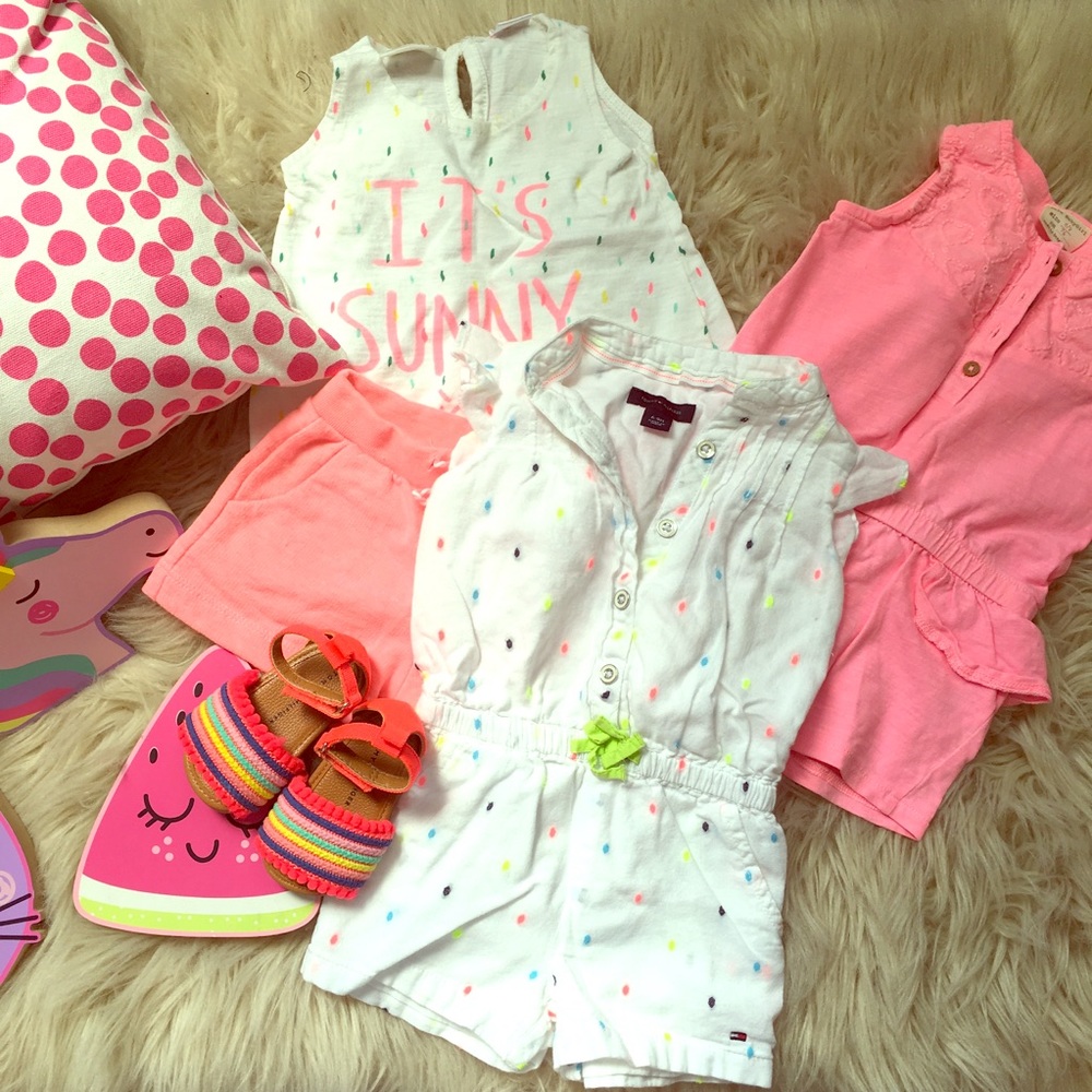 Bundle Rompers & shorts set...plus shoes